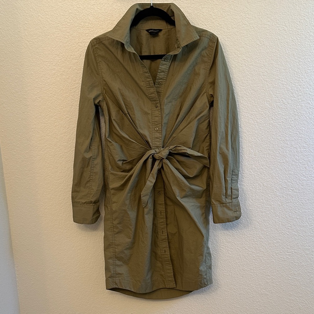 Moda International Olive Long Sleeve Dress
